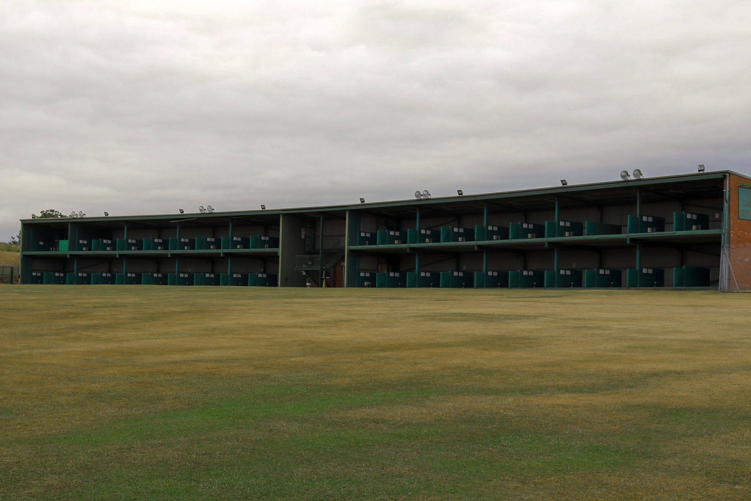 Wide angle view of driving range